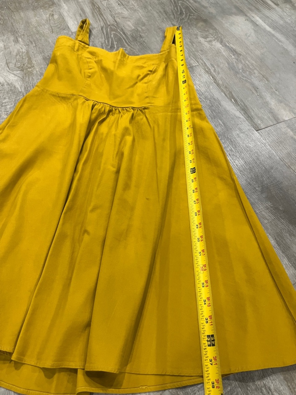 Topdress dress Mustard Yellow A-line dress ๐ - Picture 5 of 9